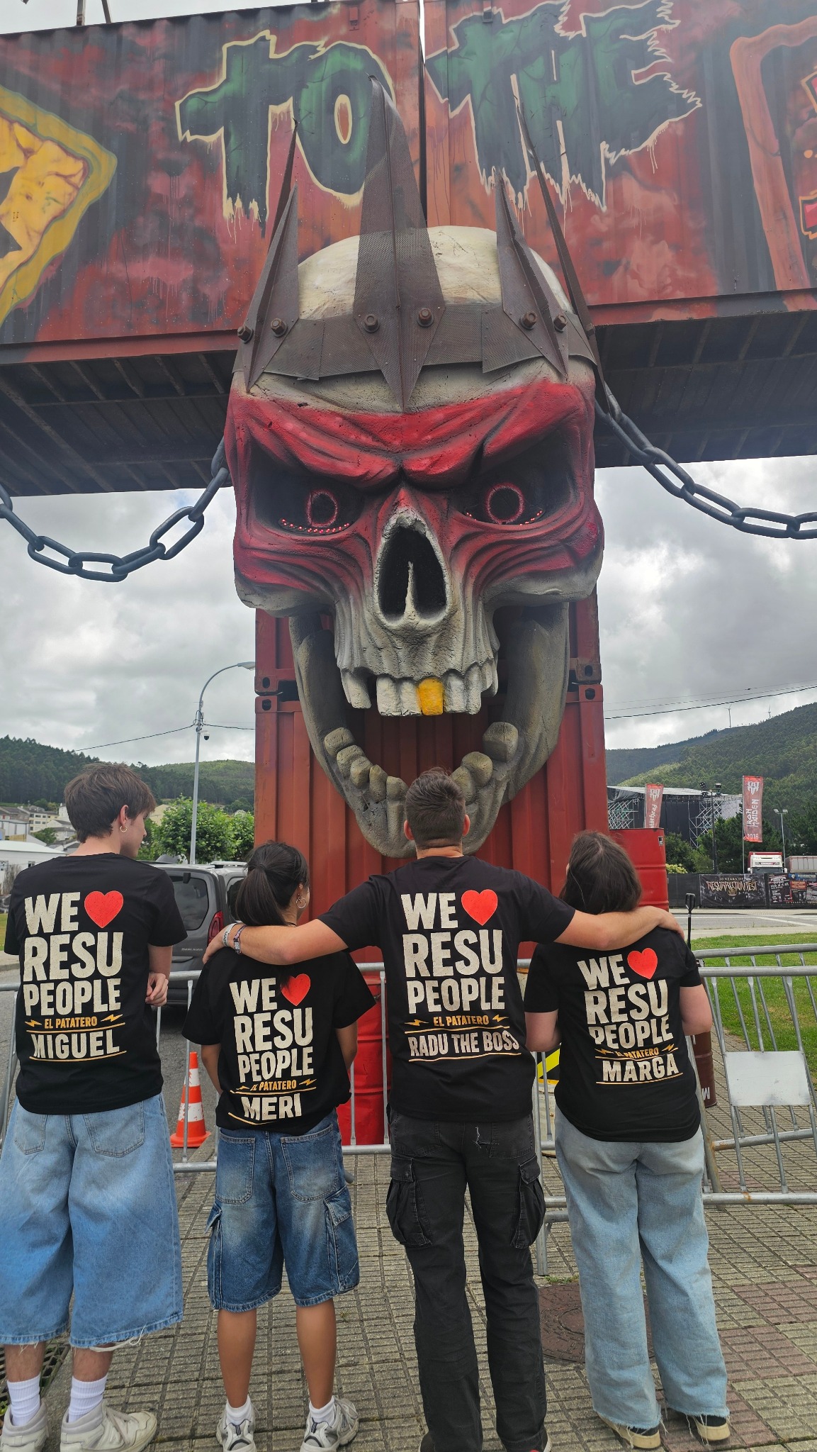 Equipo de El Patatero en Resurrection Fest